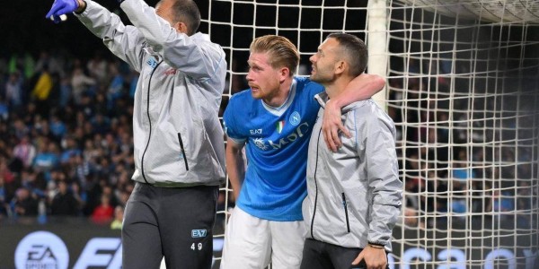 惊魂瞬间：点球破门后轰然倒下，中场大师德布劳内